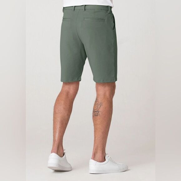 NEW Swet Tailor Mens Olive Shorts - Picture 4 of 8